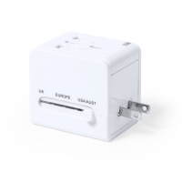 ADAPTADOR ENCHUFES BEIGAR - CÓDIGO 1627 - COLOR BLANCO.