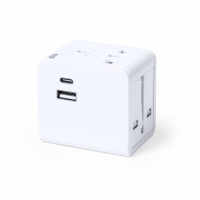 ADAPTADOR ENCHUFES BEIGAR - CÓDIGO 1627 - COLOR BLANCO.