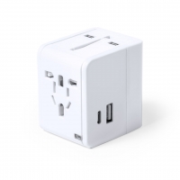 ADAPTADOR ENCHUFES BEIGAR - CÓDIGO 1627 - COLOR BLANCO.