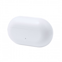 Caja blanca de auriculares.