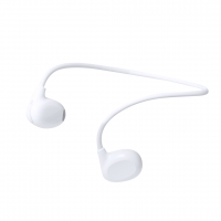 Auriculares de color blanco.