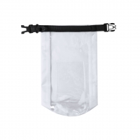 Bolsa impermeable de color transparente, con ventana transparente para celular.