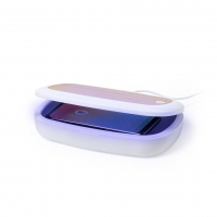 CAJA ESTERILIZADORA UV CARGADOR STREY - CÓDIGO 6889 - MUESTRA DE USO.