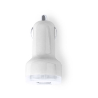 CARGADOR COCHE USB DENOM - CÓDIGO 4950 - COLOR BLANCO.