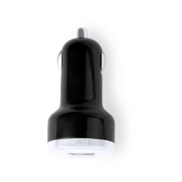 CARGADOR COCHE USB DENOM - CÓDIGO 4950 - COLOR NEGRO.