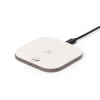 Base de carga inalámbrica con superficie de carga, ideal para dispositivos compatibles con carga sin cables.