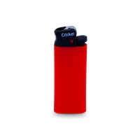 Encendedor rectangular color rojo.