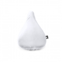 Funda para asiento de bicicleta en color blanco. 
