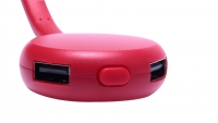 LÁMPARA  PUERTO USB TICARO - CÓDIGO 4858 - COLOR ROJO.