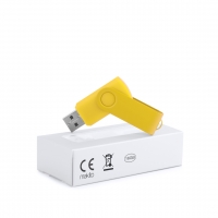 MEMORIA USB SURVET 16GB - CÓDIGO 6236 - COLOR AMARILLO.