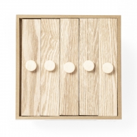 Cajoncitos con agarrador redondo para caja de fotos.
