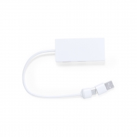PUERTO USB HEVAN - CÓDIGO 20252 - COLOR BLANCO.