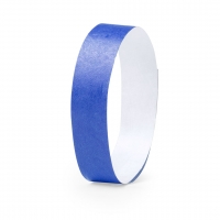 Pulsera para eventos de fibra en color azul.