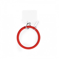 Soporte para dispositivos electrónicos de forma de pulsera en color rojo.