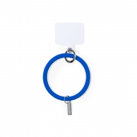 Soporte para dispositivos electrónicos de forma de pulsera en color azul.