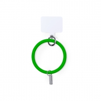 Soporte para dispositivos electrónicos de forma de pulsera en color verde.
