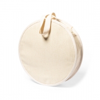 Estuche con cierre y azas de agarre para almacenamiento de piezas para picnic.