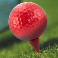 Palillo para golf en color rojo.